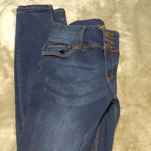 Bamboo High Rise Skinny Jeans